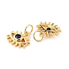 Brass Micro Pave Cubic Zironia Pendants KK-D065-04G-3