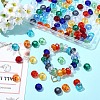 120Pcs 12 Colors Glass European Beads EGLA-YW0005-77-4