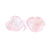 Baking Paint Transparent Glass Bead Caps DGLA-N014-09A-07-2