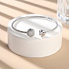 Clear Cubic Zirconia Open Cuff Bangle BJEW-G737-01P-03-3