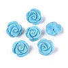 Synthetic Turquoise Carved Beads G-Q601-40B-1