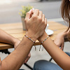 2Pcs Adjustable Glass Seed Bead Bracelets UW8577-1-1