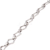 Non-Tarnish 304 Stainless Steel Rhombus & Oval Link Chains CHS-F017-04P-3