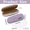 1Pc Oval Polyester Eyeglass Cases AJEW-CN0007-32E-2