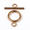 304 Stainless Steel Ring Toggle Clasps X-STAS-L176-12-2
