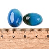 Dyed Oval Natural Blue Agate Cabochons X-G-K020-18x13mm-08-5