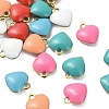 304 Stainless Steel Enamel Charms STAS-K303-01A-G-1
