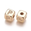 Brass Micro Pave Cubic Zirconia Beads KK-K238-16G-P-2