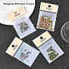 SHEGRACE Brass Pave Clear Cubic Zirconia Triple Oval Links Connector Charms XGRQ3P620-644G-6