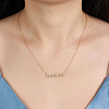 Cubic Zirconia Word Mama Pendant Necklace IZ4490-4