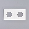 Cardboard Staple Type Coin Mylar Flip Holder Cover Case AJEW-WH0052-06C-1