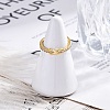 Brass Micro Pave Clear Cubic Zirconia Cuff Finger Rings RJEW-G337-22G-3