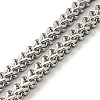 201 Stainless Steel Wheat Chains Necklace STAS-Z056-05P-2
