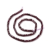 Natural Brazil Garnet Beads Strand G-C009-B05-3