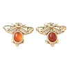 Brass Micro Pave Clear Cubic Zirconia Box Clasps KK-C075-43C-G-1