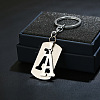 201 Stainless Steel Keychains KEYC-PW0002-012A-1