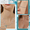 10Pcs 925 Sterling Silver Pave Clear Cubic Zirconia Flat Round Links Connector Charms STER-BC0004-22P-5