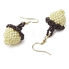 Glass Seed Beads Dangle Earrings EJEW-MZ00325-4