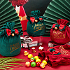 CRASPIRE 4Pcs 4 Styles Christmas Velvet Candy Apple Bags TP-CP0001-05B-5