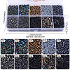 100G 10 Styles Glass Seed Beads SEED-PA0001-47-2
