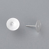 304 Stainless Steel Stud Earring Findings STAS-H436-24S-12mm-2