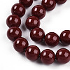 Baking Paint Pearlized Glass Pearl Bead Strands HY-N002-5mm-D01-4