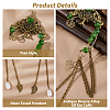 1 Pair Alloy Tree Cuff Earrings EJEW-HS0001-23A-4