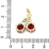 Brass Micro Pave Cubic Zirconia Pendants KK-L229-02G-02-3