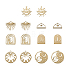  Jewelry 14Pcs 7 Style Brass Charms KK-PJ0001-26-2