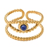 Natural Lapis Lazuli Finger Rings RJEW-Q822-27G-01-2