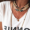 3 Strands 3 Colors Electroplate Non-magnetic Synthetic Hematite Beads Strands G-TA0001-30-7