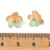 Alloy Acrylic Pendants TACR-P016-01G-10-3