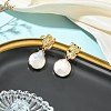 304 Stainless Steel Stud Dangle Earrings EJEW-JE07240-02-1
