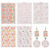 5Pcs 5 Styles Ceramics Clay Water Transfer Paper DIY-ME0001-99D-1