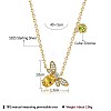 Bee 925 Sterling Silver Cubic Zirconia Pendant Necklaces for Women NJEW-BB72243-6