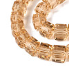 Transparent Glass Beads Strands GLAA-R041-8x8mm-A06-3