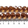 Electroplate Transparent Glass Beads Strands EGLA-A035-T10mm-A04-4