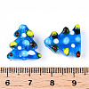 Christmas Theme Handmade Lampwork Bumpy Beads LAMP-G142-06D-3