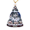 Acrylic Christmas Tree Pendant Decoration HJEW-Q010-01D-2