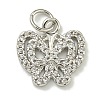 Rack Plating Brass Micro Pave Cubic Zirconia Charms KK-K386-08P-1