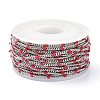 304 Stainless Steel Enamel Curb Chains CHS-P013-01P-04-3