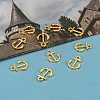 Anchor Brass Pendants ZIRC-F022-64G-5