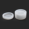 Flat Round DIY Silicone Diamond Storage Box Molds DIY-G079-21B-3