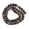 Natural Glaucophane Beads Strands X-G-R485-12-8mm-3
