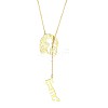 Simple and Stylish Stainless Steel Lariat Necklaces WC5409-5-1