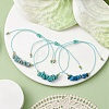 3Pcs 3 Styles Gemstone Braided Bead Bracelets BJEW-JB11146-03-2