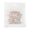 20Pcs 2 Colors Valentine's Day Theme Heart Alloy Micro Clear Cubic Zirconia Charms ZIRC-FS0001-01-6