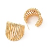 Rack Plating Brass Stud Earrings for Women EJEW-G394-09G-2