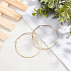 304 Stainless Steel Big Hoop Earrings EJEW-UN0001-38G-3
