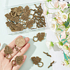 30Pcs  Alloy Toggle Clasps FIND-SP0001-56AB-3
